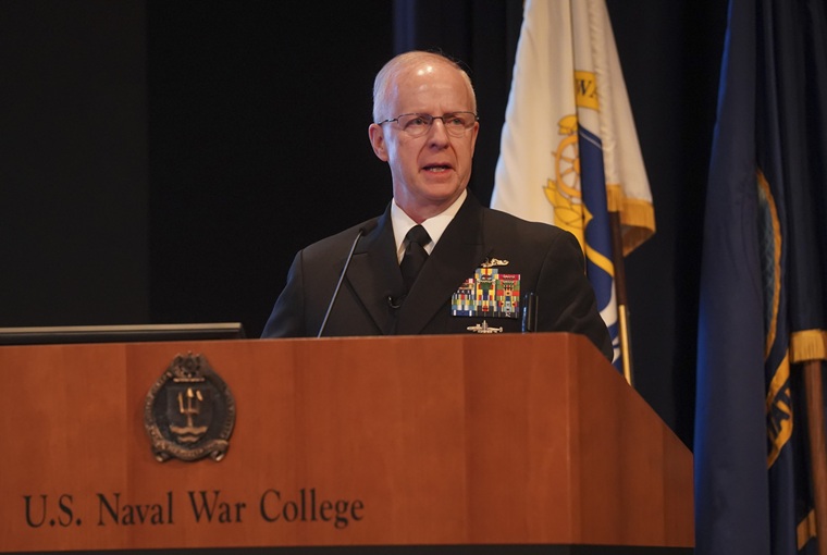 The 34th Chief of Naval Operations (CNO), Adm. Daryl L. Caudle, unveiled the U.S. Navy’s new Fighting Instructions during an address to U.S. Naval War College students, faculty and staff – as well as representatives of other tenant commands at Naval Station Newport – at the war college’s Rhode Island campus on Monday, Feb. 9, 2026.