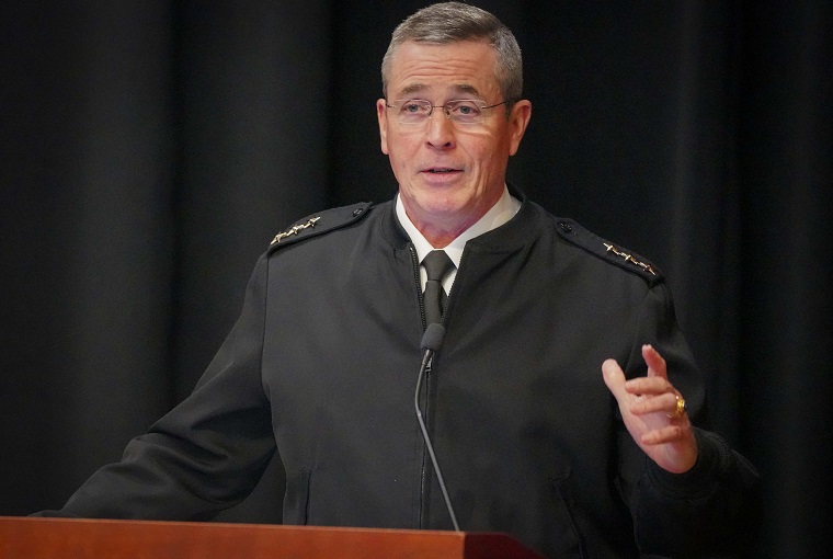 Vice Adm. Peter Garvin, now president of the National Defense University (NDU), returned to the U.S. Naval War College (NWC) on March 25 to deliver a lecture on the subject of warfighting in military education.  Garvin, then rear admiral, served as the president of the Naval War College from 2023-2024.