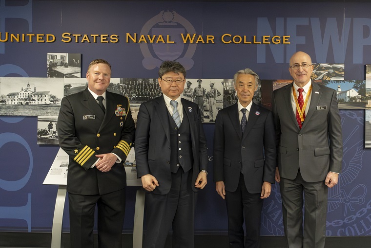 Ambassador of Japan to the United States Shigeo Yamada visited the U.S. Naval War College (NWC) in Newport, Rhode Island, on April 20, 2026.