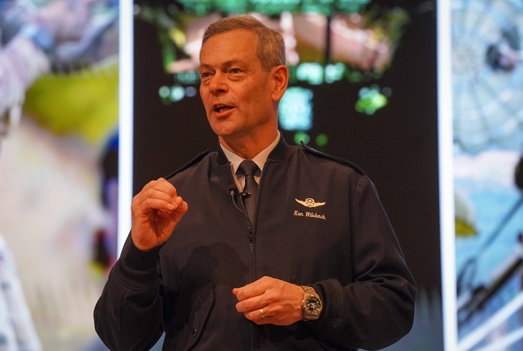 Gen. Ken Wilsbach, Air Force Chief of Staff, spoke at the U.S. Naval War College in Newport on May 6, 2026.