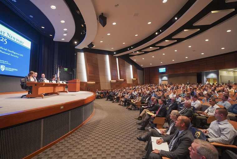 The U.S. Naval War College (NWC) hosted the third iteration of the Forum at Newport, a presentation series on global issues co-sponsored by the Pell Center at Salve Regina University, onboard Naval Station Newport, Sept. 10.