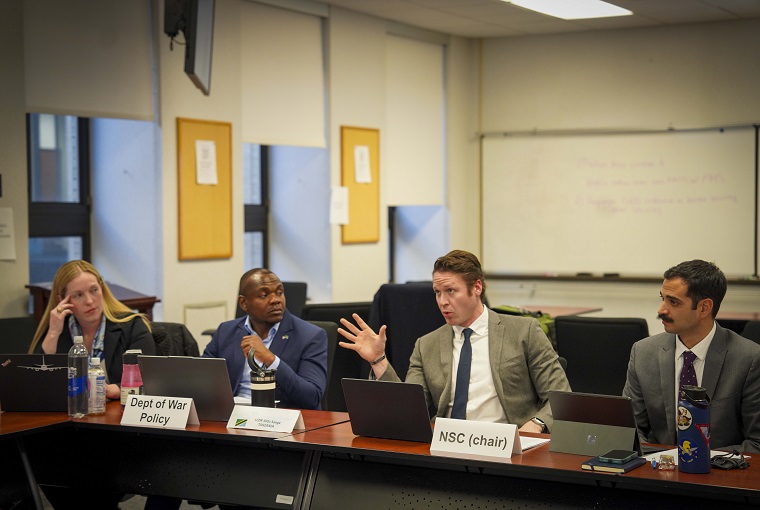 The U.S. Naval War College National Security Affairs (NSA) Department’s foreign policy analysis courses held their biennial interagency wargame focusing on the Western Hemisphere on Dec. 9, 2025.