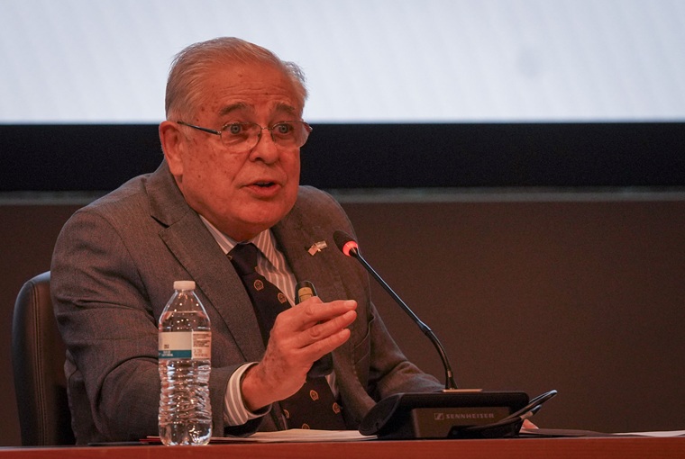 The U.S. Naval War College (NWC) hosted veterans from opposing sides of the Falklands War to discuss their experiences and pass on lessons to students from the Joint Maritime Operations (JMO) Course onboard Naval Station Newport, March 26, 2026.