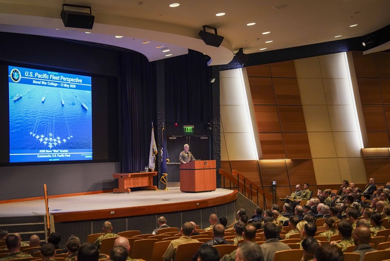 U.S. Navy Adm. Steve Koehler, commander, U.S. Pacific Fleet, received the U.S. Naval War College’s 2025 Distinguished Graduate Leadership Award (DGLA) in a ceremony at the Newport, Rhode Island, campus on May 13, 2026.