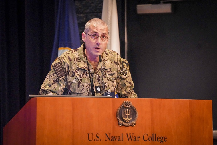 A man at a podium