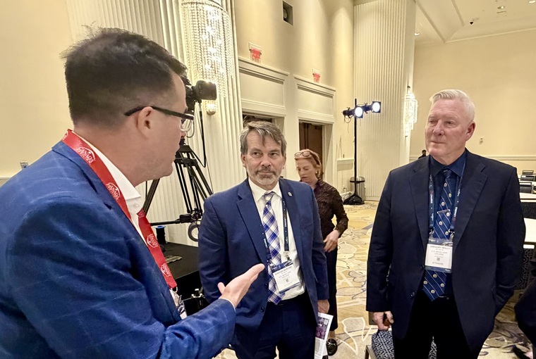 U.S. Naval War College Provost, Stephen J. Mariano, at an alumni event co-hosted by the NWC and Naval Postgraduate School during the Navy League of the United States' Sea-Air-Space Expo in National Harbor, Maryland, on April 20, 2026.
