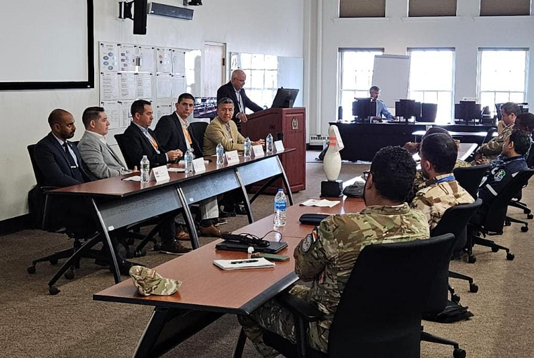 A group of people in a conference room