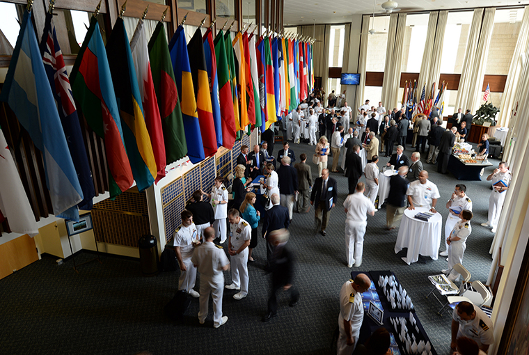 Kiron Skinner from Carnegie Mellon University delivers a keynote address during the 69th annual Current Strategy Forum held at U.S. Naval War College.