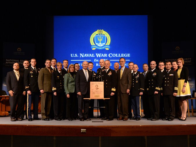Participants in the annual competition for the James V. Forrestal Award for Excellence in Strategy Development and Force Planning at U.S. Naval War College (NWC) presented realistic, creative and flexible approaches to dealing with a scenario presented by faculty.
