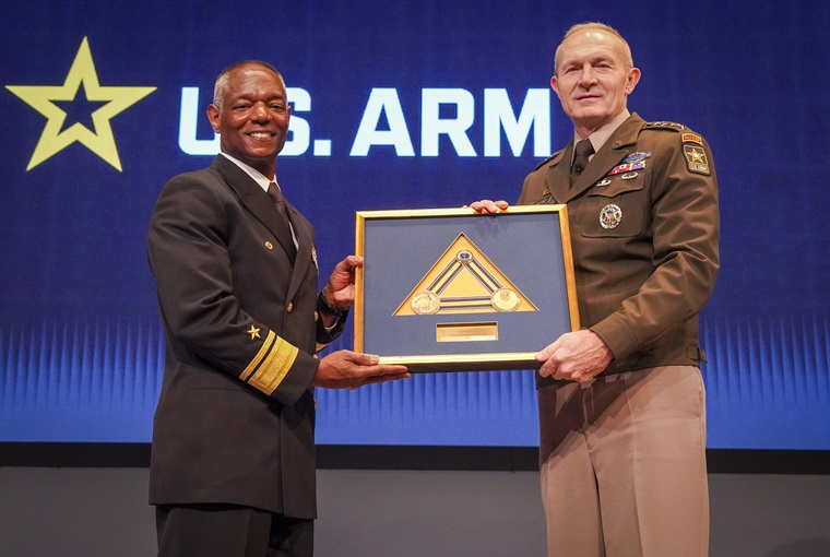The U.S. Naval War College (NWC) presented Gen. Randy A. George, 41st Chief of Staff of the Army, with the institution’s 2024 Distinguished Graduate Leadership Award (DGLA), onboard Naval Station Newport, Feb. 13.