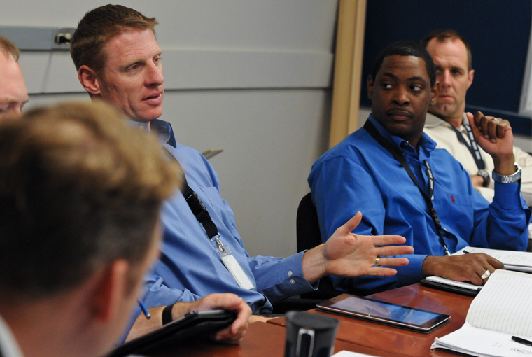 Naval War College students in classroom