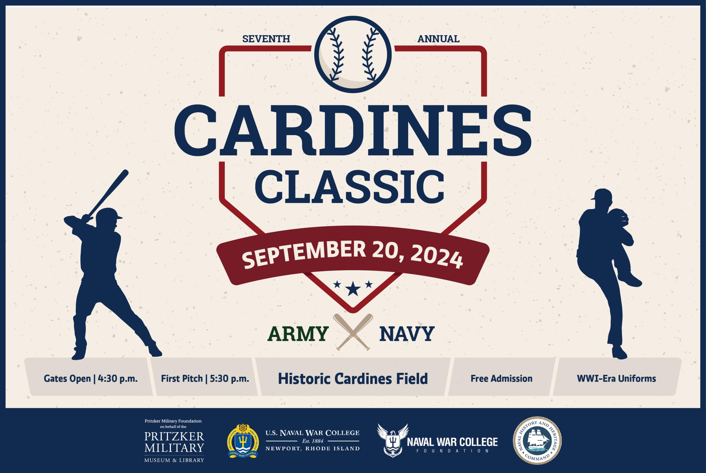 Army-Navy baseball game poster