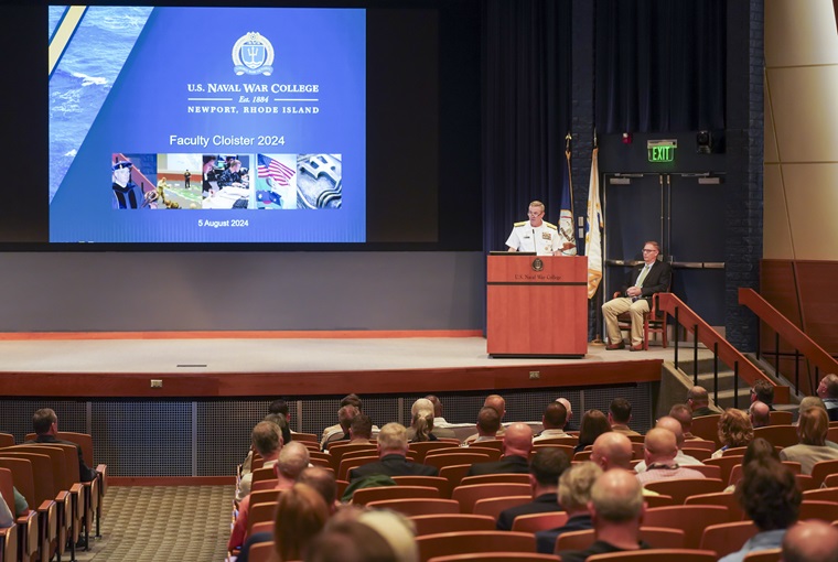 The U.S. Naval War College (NWC) held its 17th annual faculty Cloister to celebrate faculty accomplishments and introduce new faculty members, onboard Naval Station Newport, Aug. 5.