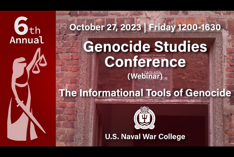 U.S. Naval War College 6th Annual Genocide Studies Conference banner