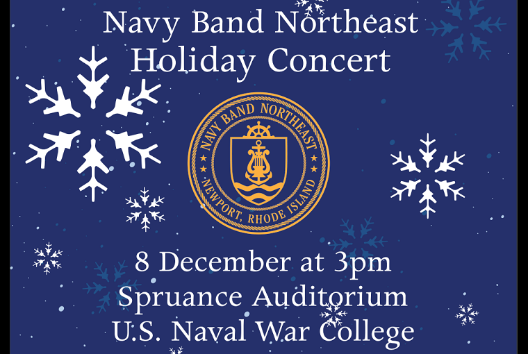 Navy Band Northeast holiday concert banner