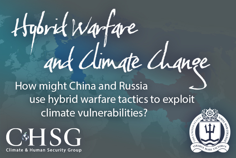 Hybrid Warfare and Climate Change conference banner