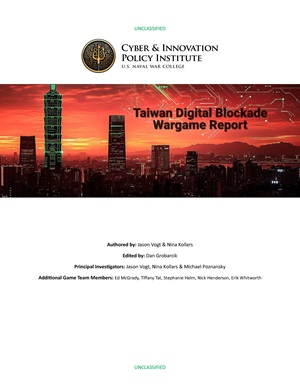 Taiwan Digital Blockade Wargame Report Cover Report