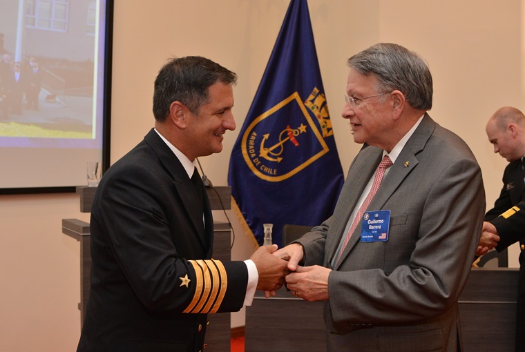 Adm. Guillermo E. Barrera at the Regional Alumni Symposium.