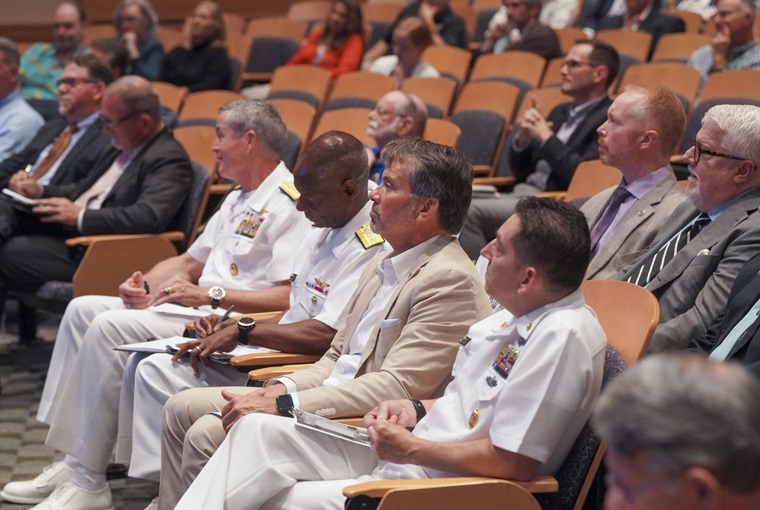 Faculty members in attendance at the 17th annual faculty Cloister.