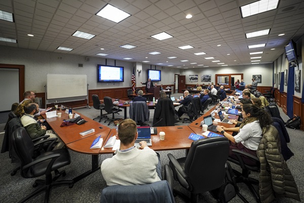 Students in class at the U.S. Naval War College