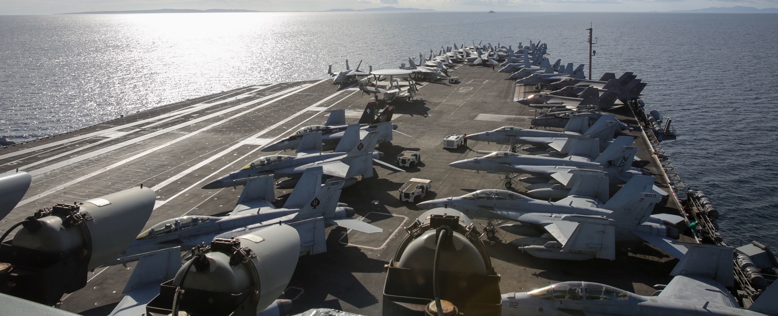 USS Abraham Lincoln (CVN 72) transits the San Bernardino Strait.