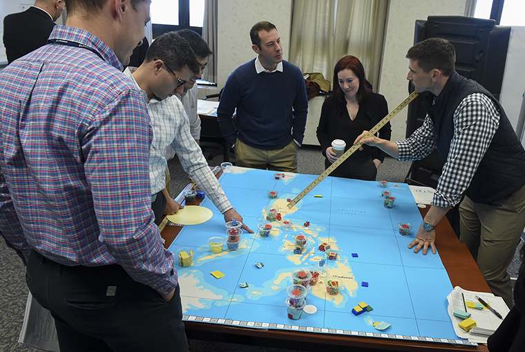 U.S. Naval War College (NWC) students participated in a learning game beta test ran by NWC’s Joint Military Operations and Wargaming departments.