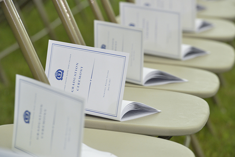 U.S. Naval War College (NWC) hosts its 2017 commencement ceremony at NWC in Newport, Rhode Island. 