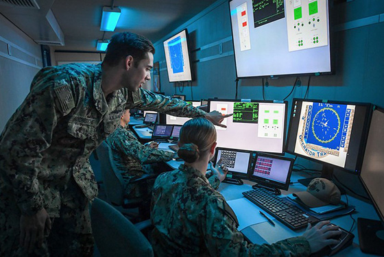 Lt. Aaron Van Driessche, a warfare tactics instructor at the Center for Surface Combat Systems.