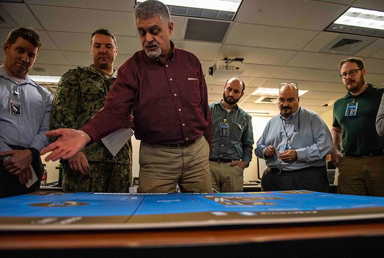 Members of various commands and U.S. government agencies participate in the annual War-Gaming Fundamentals course held at the U.S. Naval War College Jan. 15.