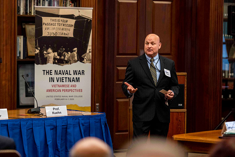 Mark Fiorey, deputy director of the John B. Hattendorf Center for Maritime Historical Research.