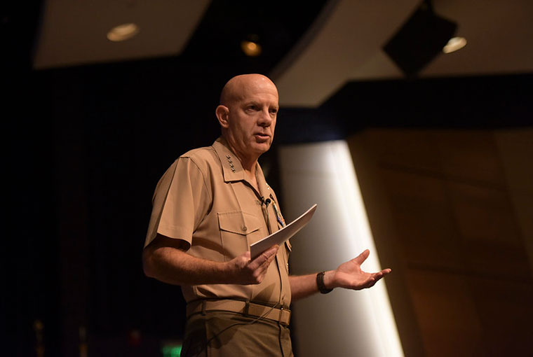 Gen. David H. Berger addresses U.S. Naval War College
