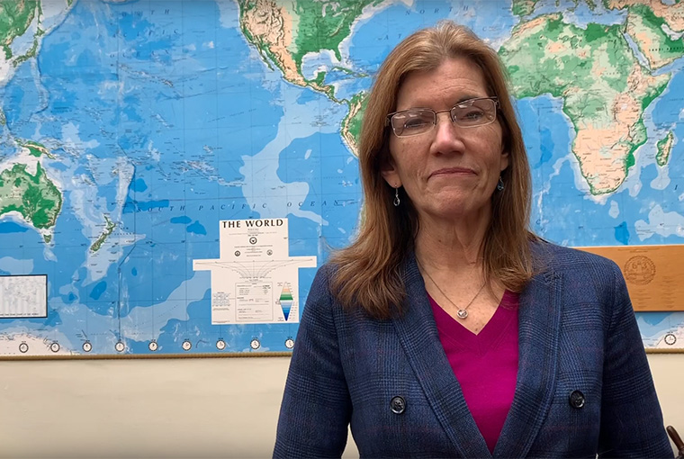 Peg Klein, dean of the College of Leadership and Ethics