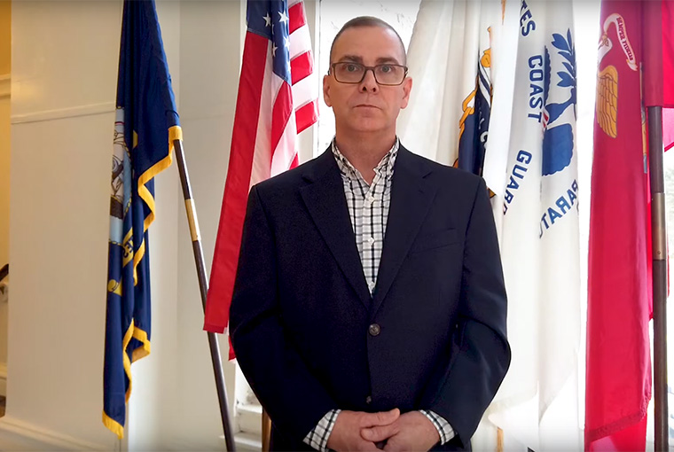 Cmdr. Joe Santos, military professor