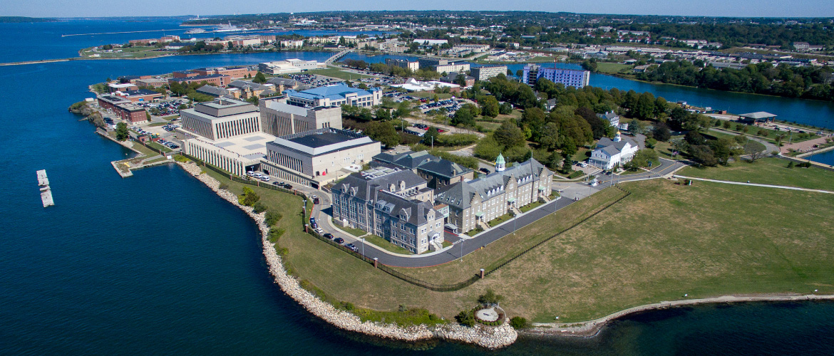 Aerial shot of U.S. Naval War College