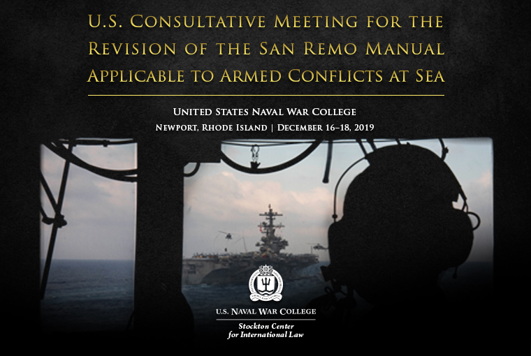 San Remo Manual Applicable to Armed Conflicts at Sea website banner
