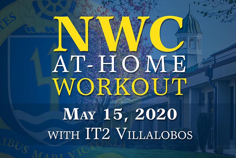 U.S. Naval War College workout banner for May 15, 2020