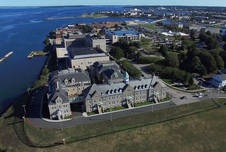 Aerial view of U.S. Naval War College