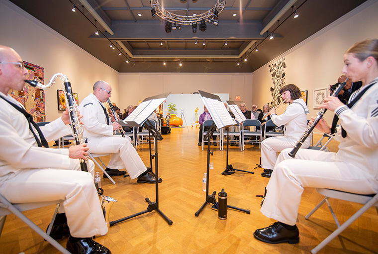 Members of the Crosswinds Quartet 