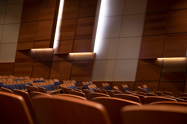 Auditorium chairs at the U.S. Naval War College.