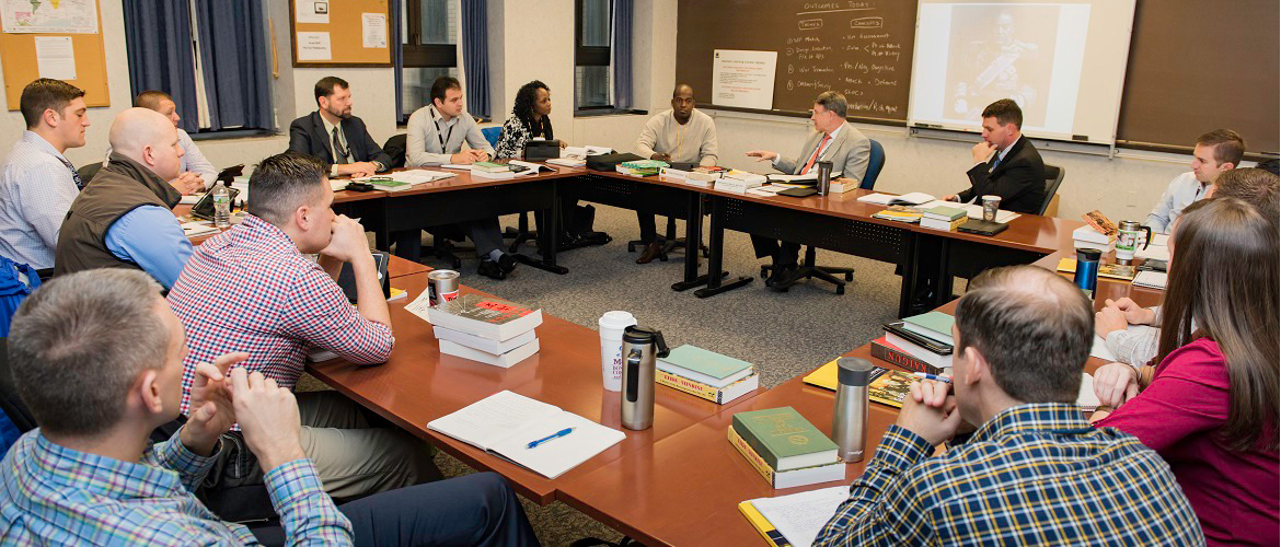 Students in class at Naval War College