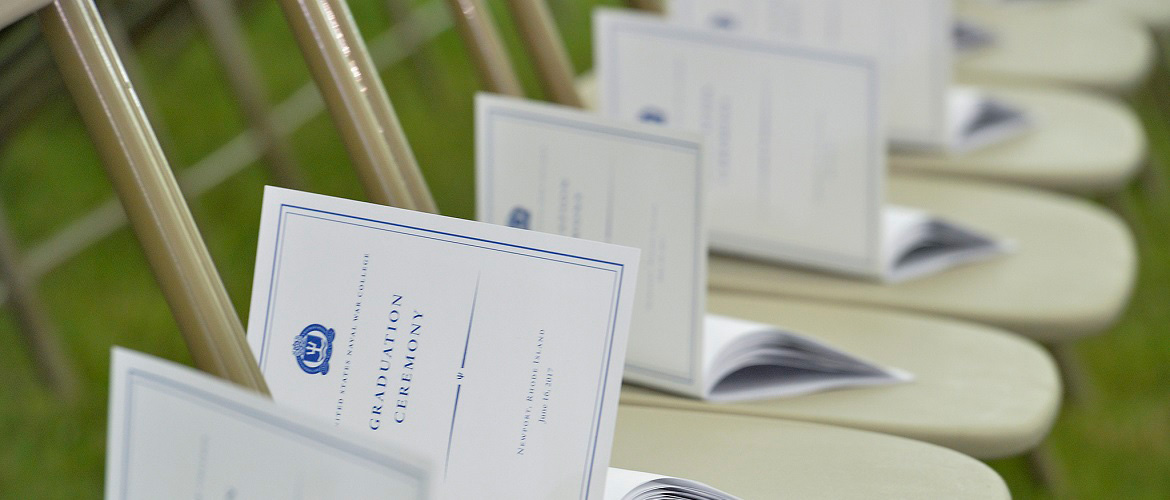 U.S. Naval War College (NWC) hosts its 2017 commencement ceremony at NWC in Newport, Rhode Island. 
