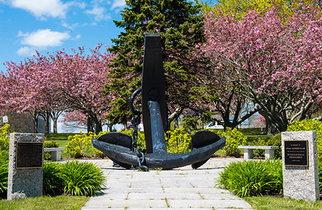 Iconic anchor at the U.S. Naval War College