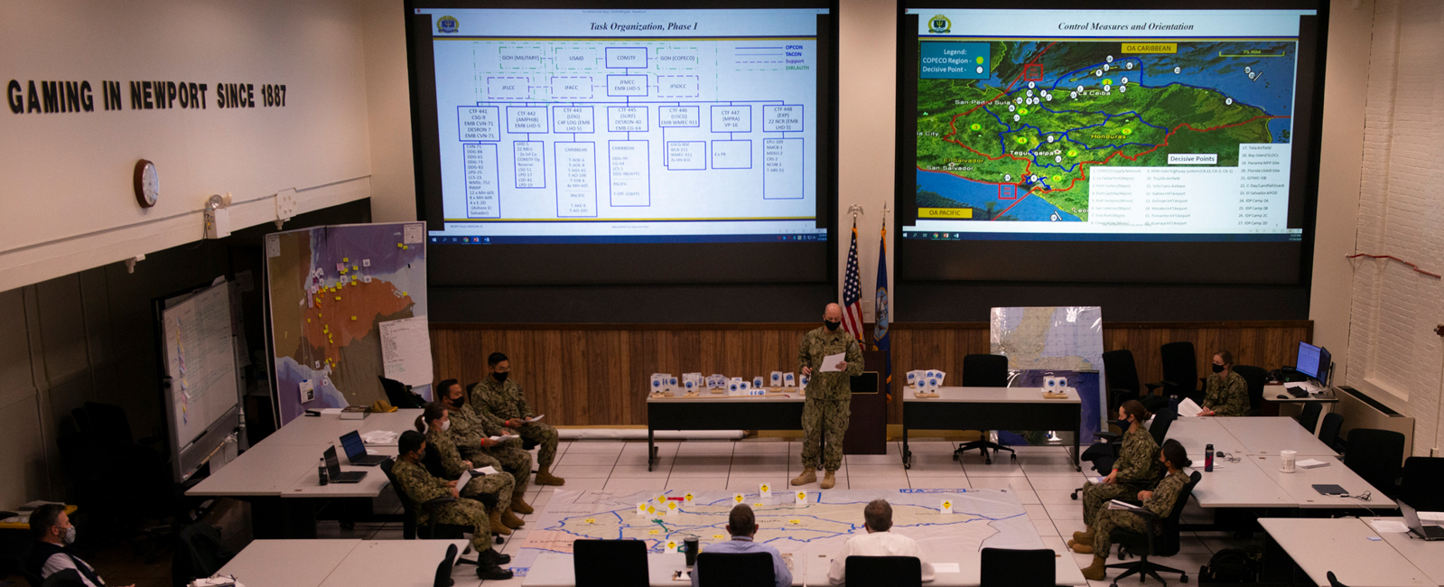 Wargame in progress