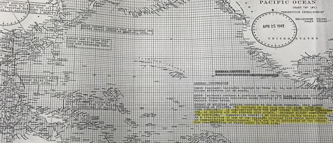 Map of United States and ocean