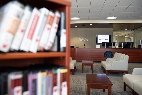 Henry E. Eccles Library reference desk